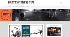 Desktop Screenshot of brettsfitnesstips.com