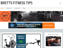 Tablet Screenshot of brettsfitnesstips.com